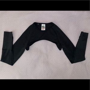 GYMSHARK grey shrug size S